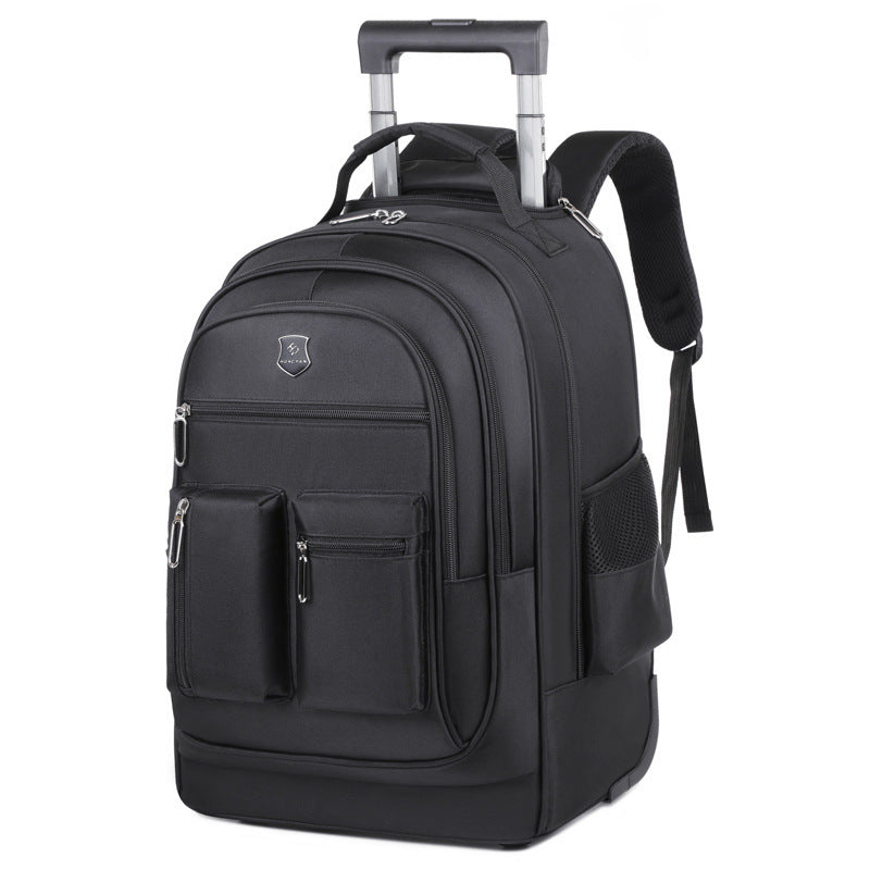 Trolley Backpack Ultra-light Trolley Bag Large Capacity Single-directional Wheel - My Store