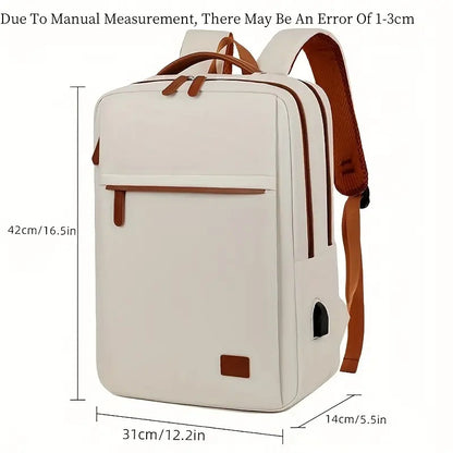 Backpack Oxford Cloth Business Computer Bag With Large Capacity, Strong And Wearable Student School Bag, Solid Color And Versatile Travel Backpack - My Store