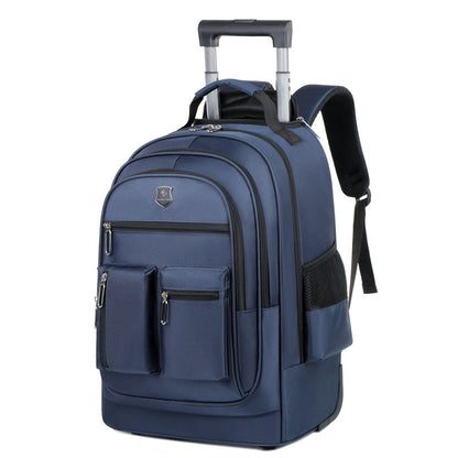 Trolley Backpack Ultra-light Trolley Bag Large Capacity Single-directional Wheel - My Store