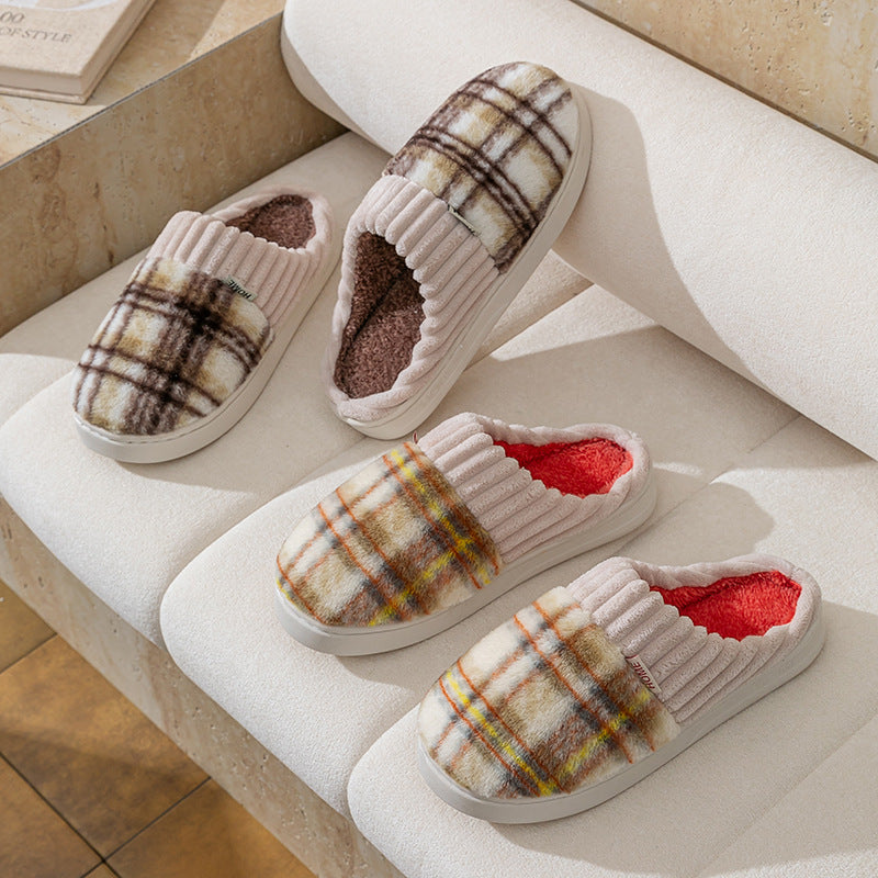 Leisure Home Comfortable Soft Cotton Slippers - My Store
