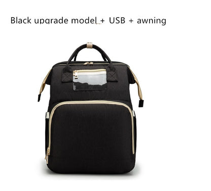 USB Charging Version Mommy Bed Backpack Folding Large Capacity Multi-function - My Store