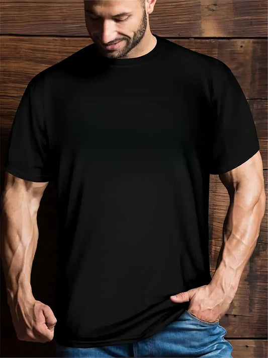 Men's Creative Anime-Inspired Casual T-Shirt - Comfortable Crew Neck, Short Sleeve, Regular Fit, Machine Washable - Perfect For Casual Attire - My Store