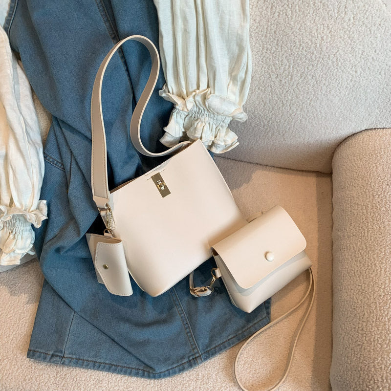 Western Style Hand Shoulder Bag Three-piece Messenger Bag - My Store
