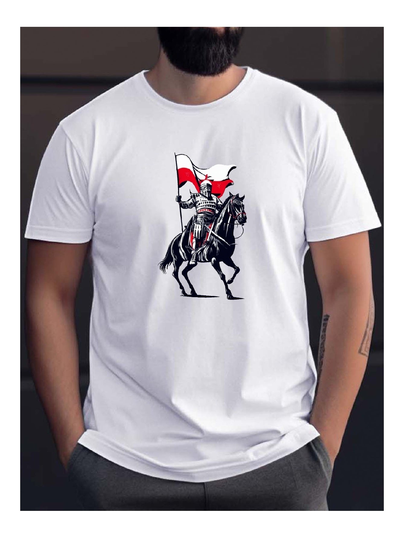 Explore The Cutting Edge Of Fashion All On Popular Online Shopping Platforms Where Unique Knightpatterned Tshirts Await Your Discovery - My Store