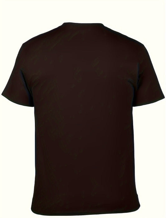 Teen Casual Crew Neck T-Shirt With Milano Print - Regular Fit, Ideal For Spring Summer Outdoor Wear - My Store