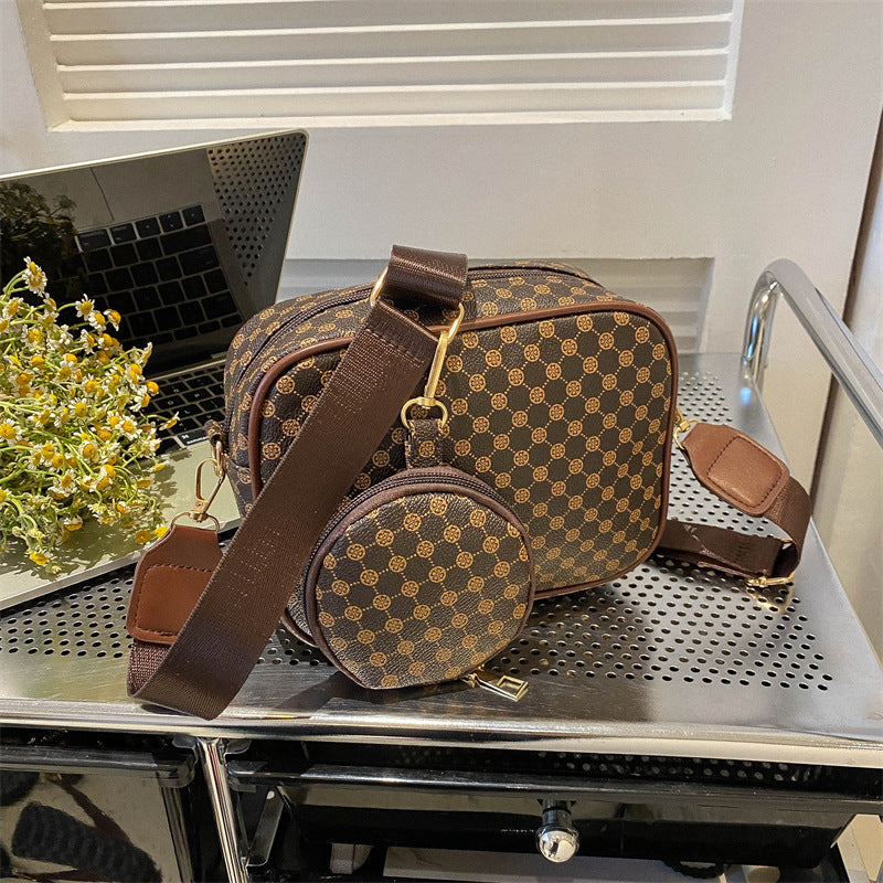 Vintage Pattern Crossbody Bags For Women Shoulder Shell Bag Trend Small Purse And Handbag Luxury Designer Female Square Bag Women's Bag - My Store