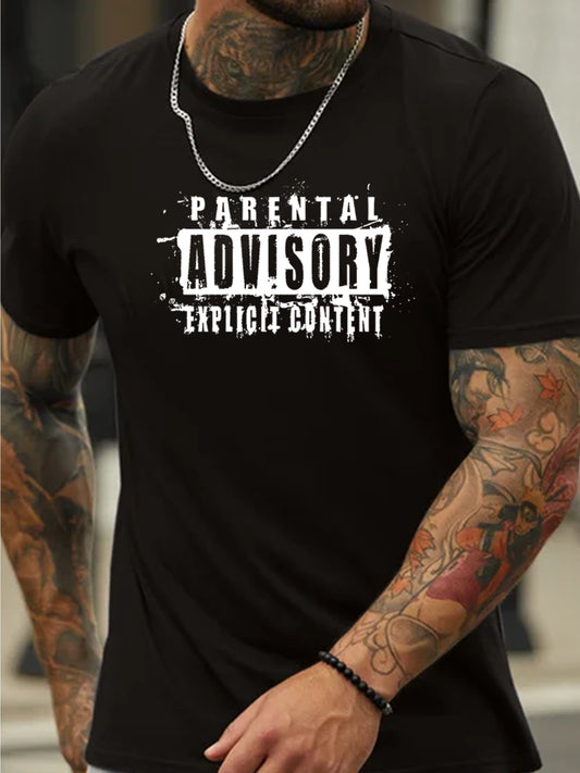 Parents' Advice On Printed T-shirts, Men's T-shirts, Summer Casual Short Sleeved T-shirts - My Store