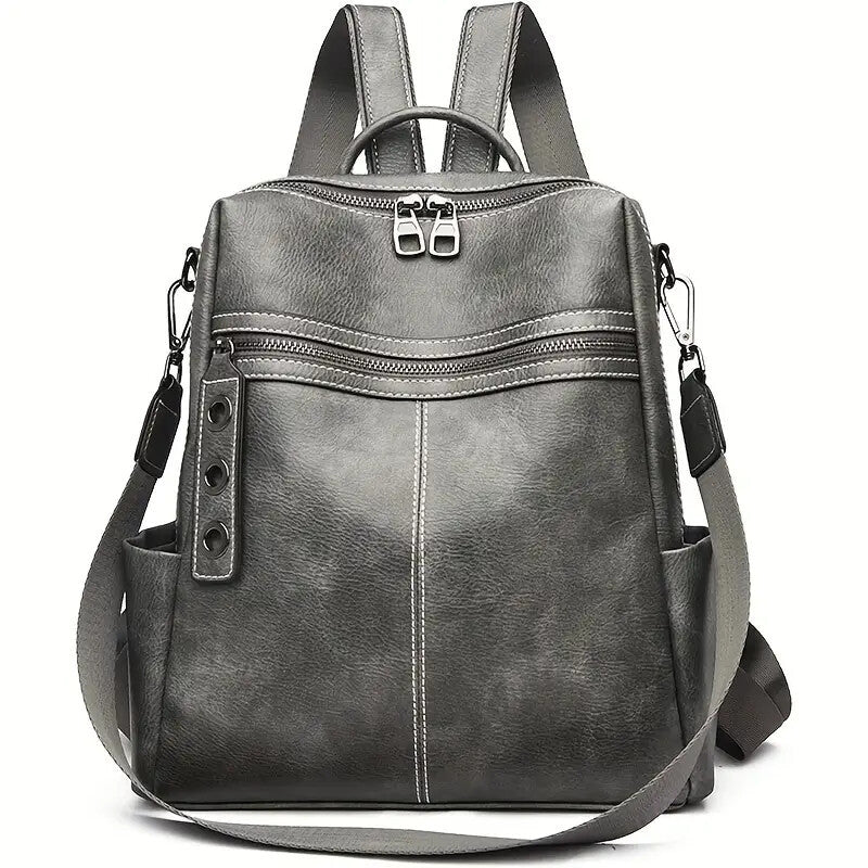 Purse For Women Fashion Faux Leather Convertible Shoulder Handbag Travel Bag Satchel Rucksack Ladies Bag - My Store