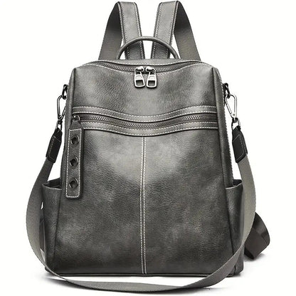 Purse For Women Fashion Faux Leather Convertible Shoulder Handbag Travel Bag Satchel Rucksack Ladies Bag - My Store