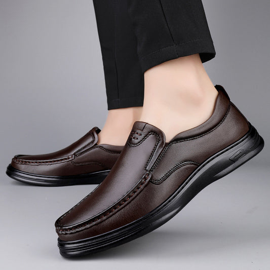Outdoor Men's Breathable One Pedal Leather Shoes - My Store