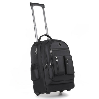 Trolley Backpack Ultra-light Trolley Bag Large Capacity Single-directional Wheel - My Store