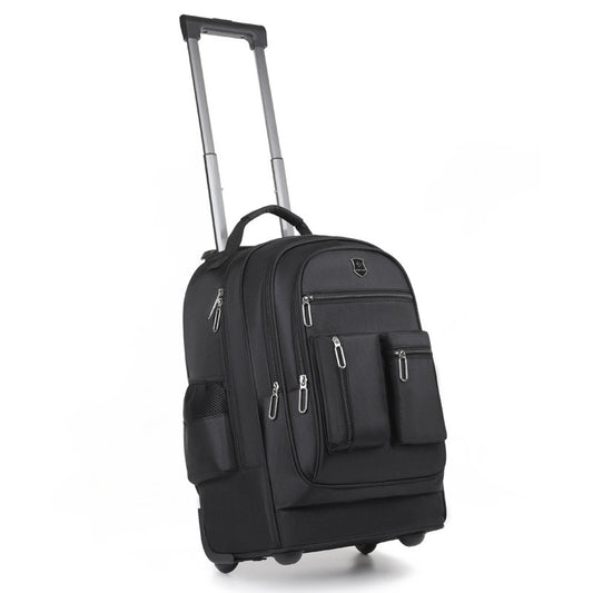Trolley Backpack Ultra-light Trolley Bag Large Capacity Single-directional Wheel - My Store