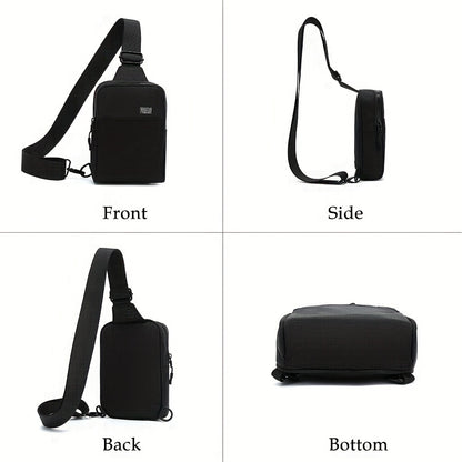 Small Crossbody Bags For Women & Men, Mini Sling Bag Fanny Packs Crossbody Purse, Chest Bag For Travelling, Hiking, Running -Black - My Store