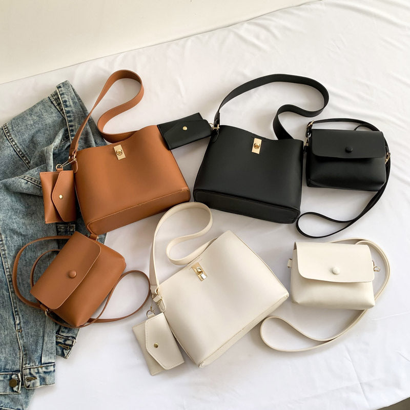 Western Style Hand Shoulder Bag Three-piece Messenger Bag - My Store
