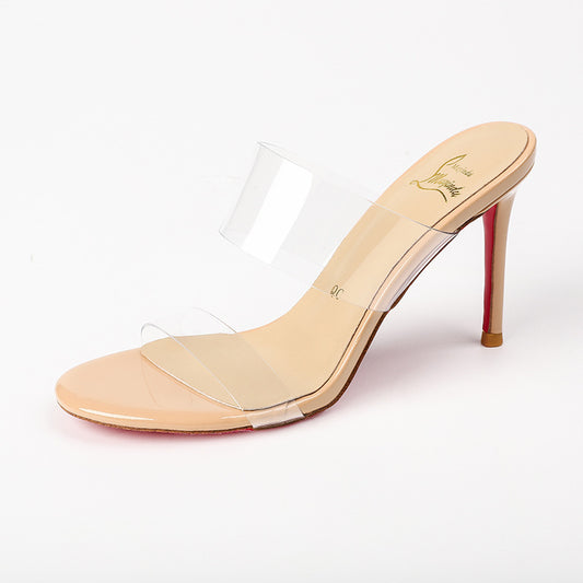 Transparent High Heels Women's Ankle-strap Stilettos Sandals - My Store