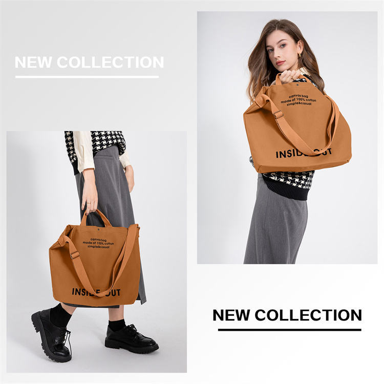 Large Capacity Shopping Bags Woman Black Canvas Tote Bag High-End Versatile Shoulder Bag - My Store