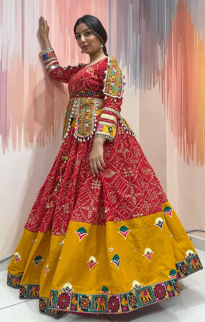 KRISHNA - Vintage and Gamthi style Chaniya choli - My Store