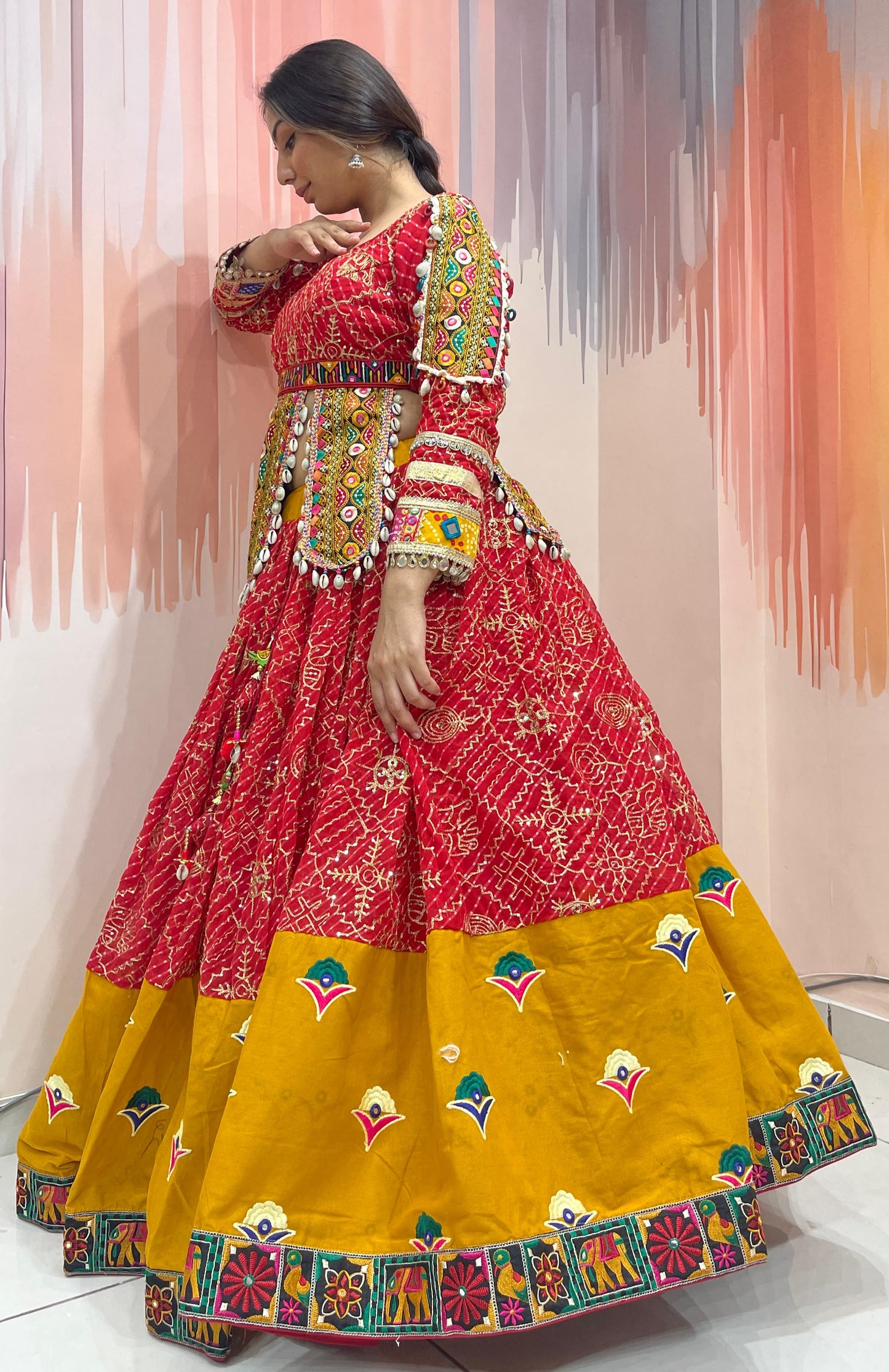 KRISHNA - Vintage and Gamthi style Chaniya choli - My Store