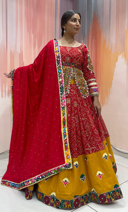 KRISHNA - Vintage and Gamthi style Chaniya choli - My Store