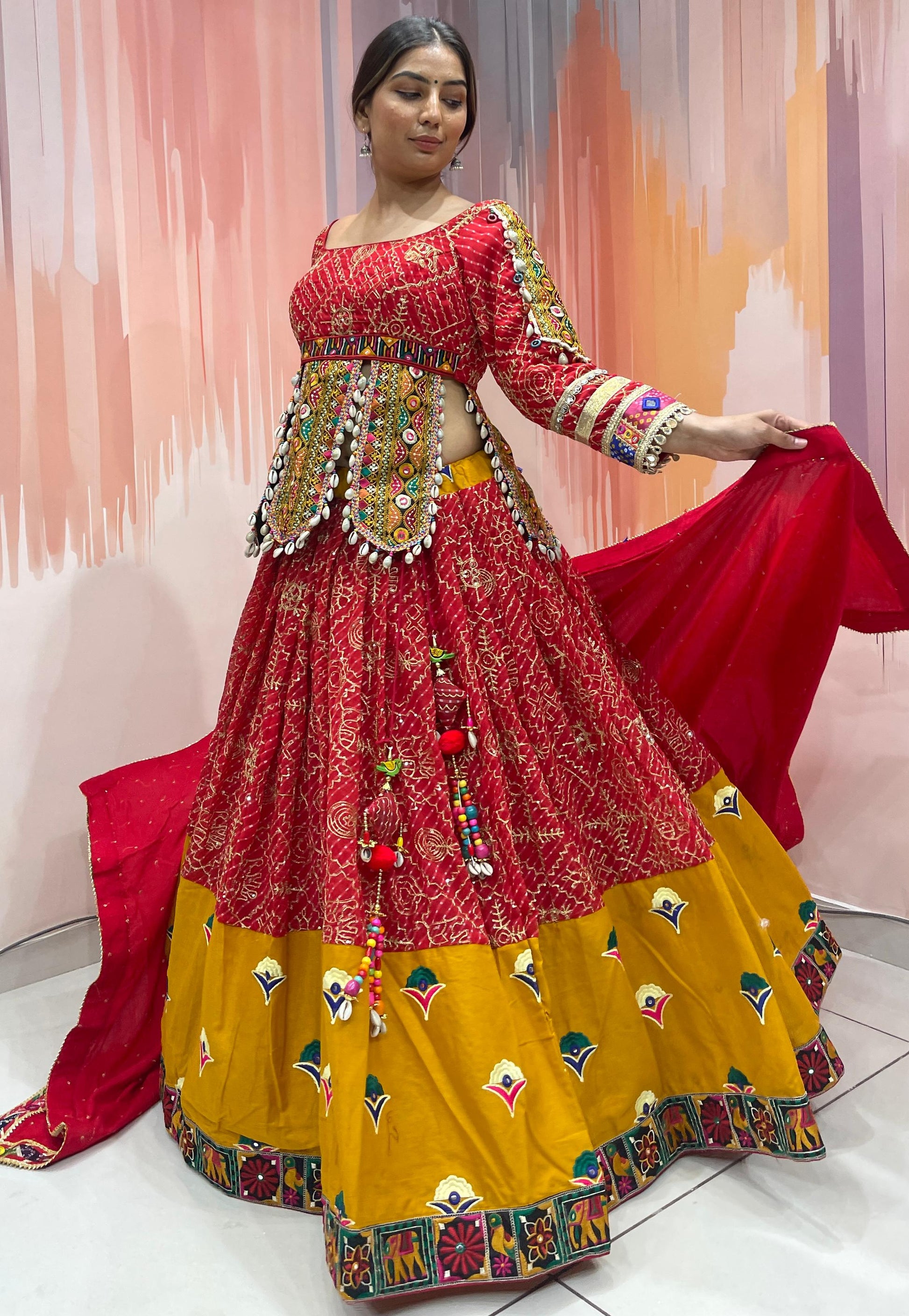 KRISHNA - Vintage and Gamthi style Chaniya choli - My Store