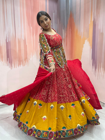 KRISHNA - Vintage and Gamthi style Chaniya choli - My Store