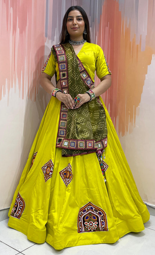 MORNI 1 - JAM SATIN Silk Chaniya choli - My Store