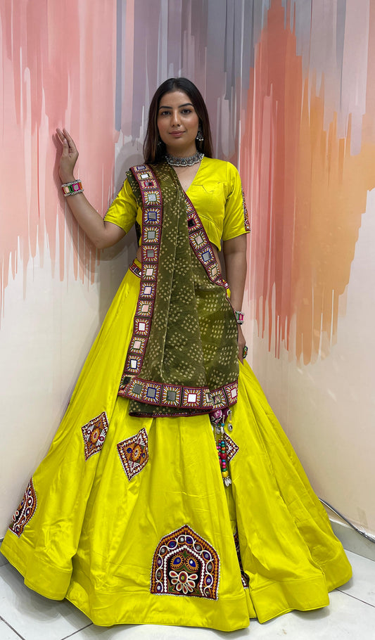 MORNI 1 - JAM SATIN Silk Chaniya choli - My Store