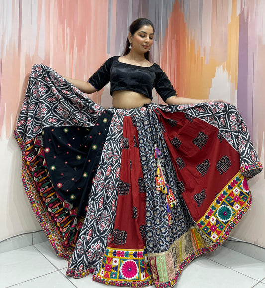 KAREENA - Mal Cotton and Bombay Silk Chaniya choli - My Store