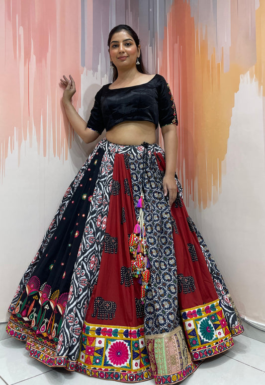 KAREENA - Mal Cotton and Bombay Silk Chaniya choli - My Store