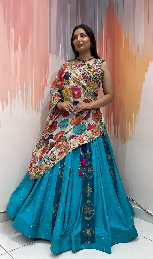 RANGILA VOL-1 - Vintage Concept Rusian Silk Chaniya choli - My Store