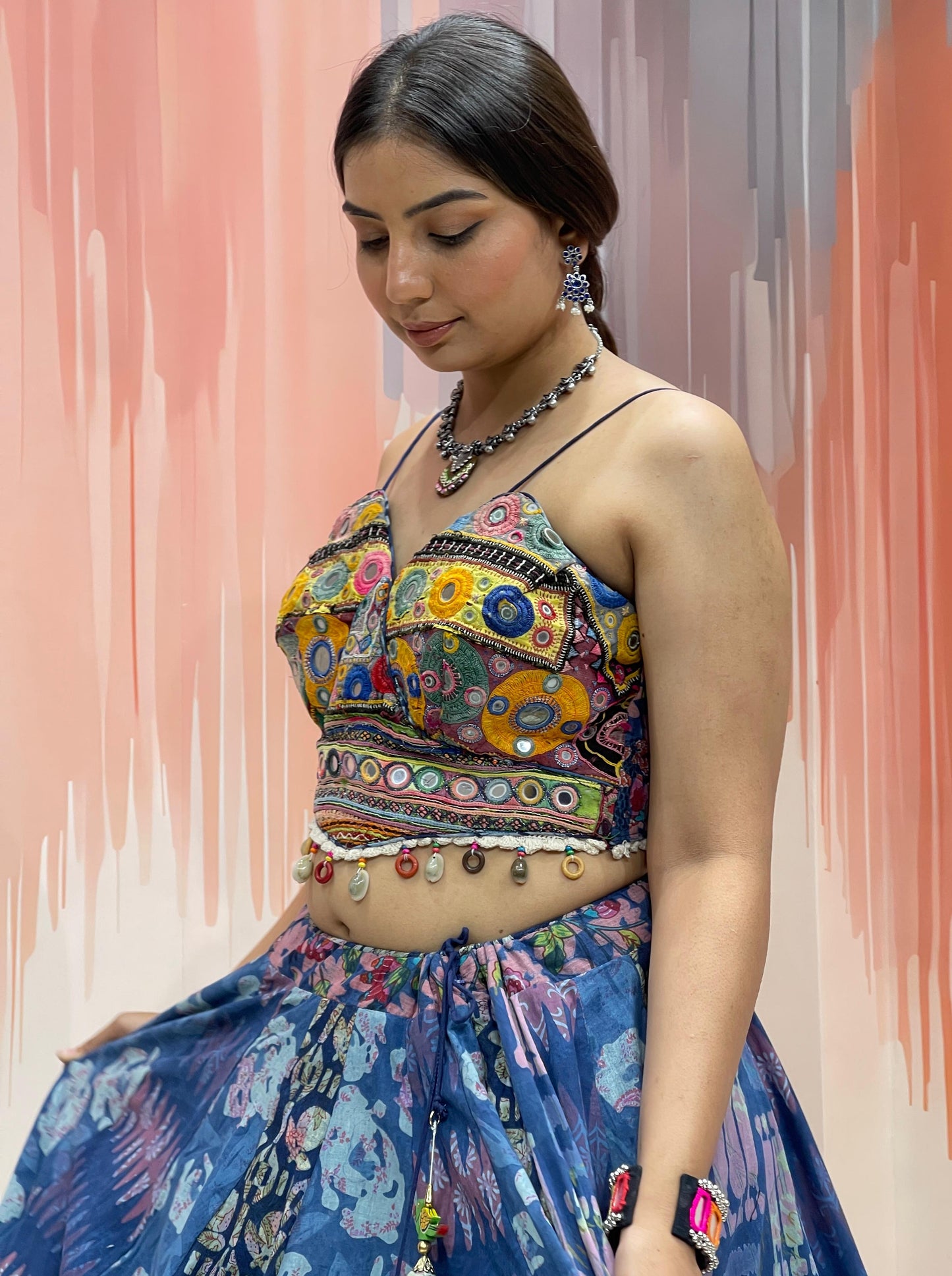MORNI VOL-2 - Classic Denim Printed kutchi Chaniya Choli - My Store