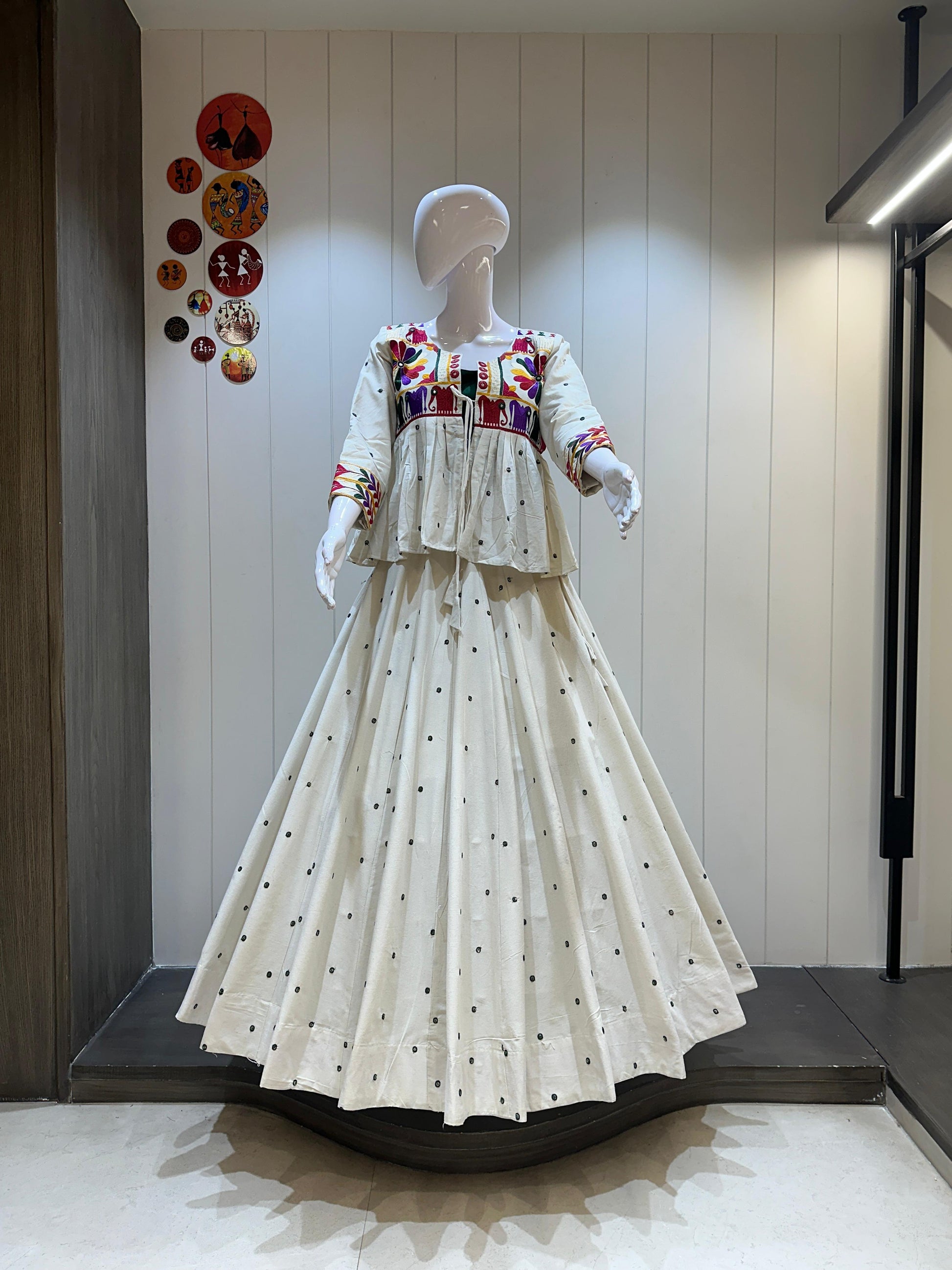 HELARO - Pure khadi cotton fabric Chaniya choli - My Store