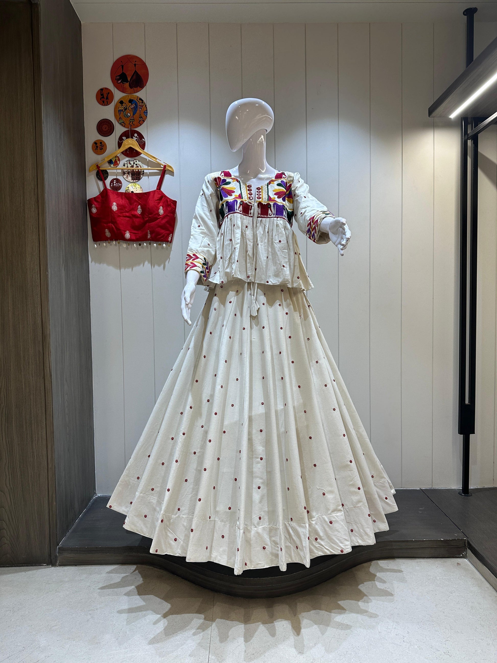 HELARO - Pure khadi cotton fabric Chaniya choli - My Store