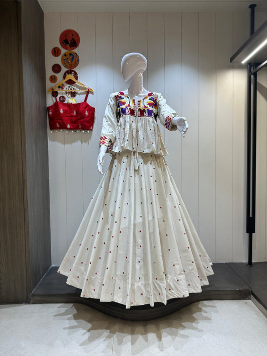 HELARO - Pure khadi cotton fabric Chaniya choli - My Store