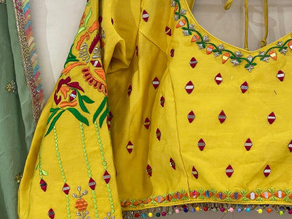 ROHINI VOL - 2 - Indo Western Concept 7 embroidery Cotton Printed Chaniya Choli - My Store