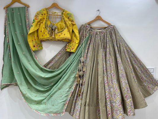 ROHINI VOL - 2 - Indo Western Concept 7 embroidery Cotton Printed Chaniya Choli - My Store