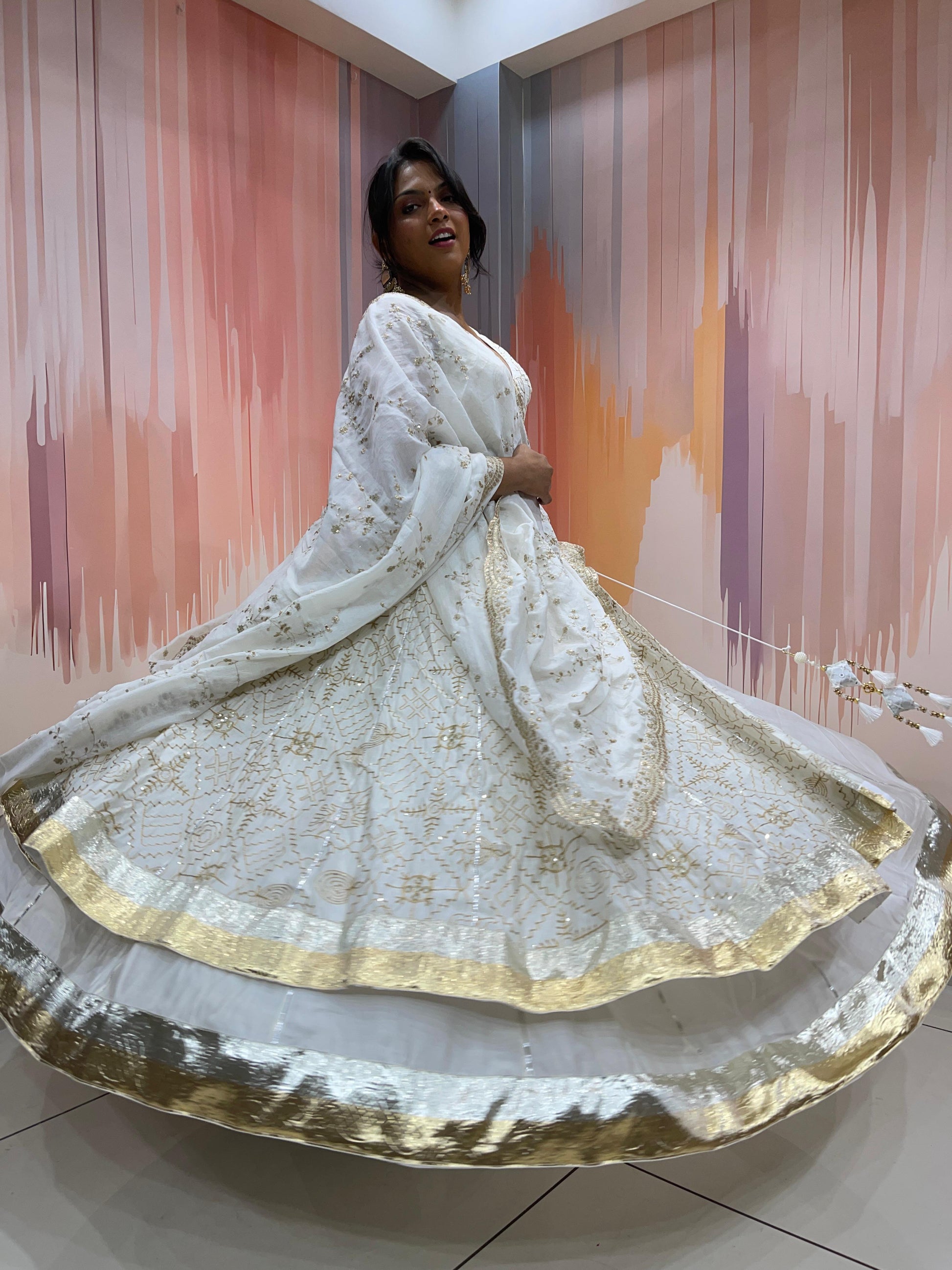 ISHQ VOL - 1 - Simple & Sober Embroidered Vintage Chaniya Choli - My Store
