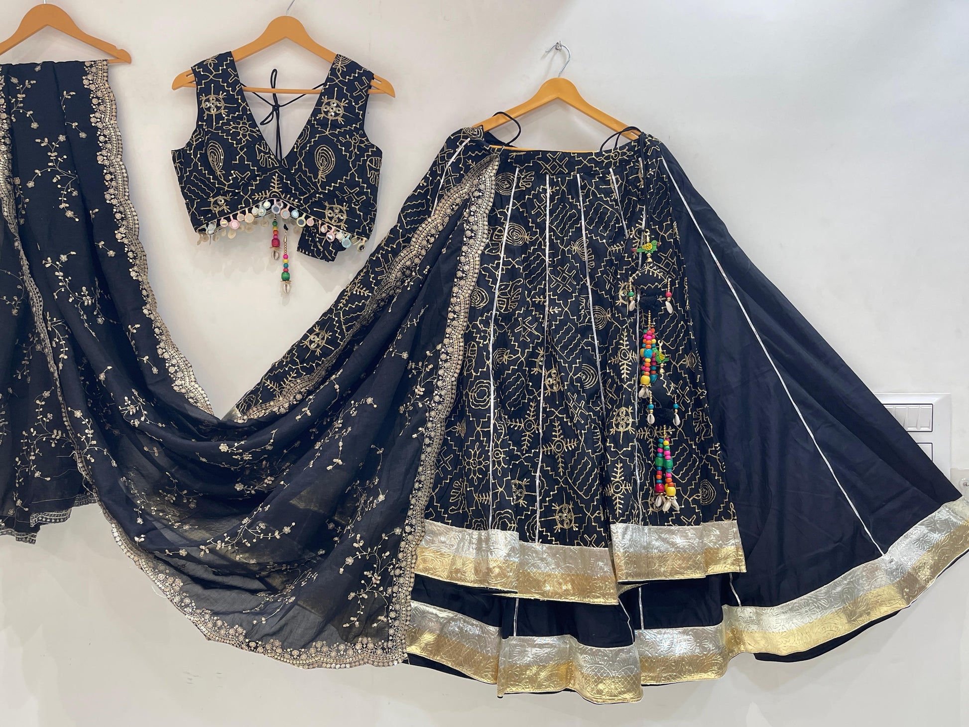 ISHQ VOL - 1 - Simple & Sober Embroidered Vintage Chaniya Choli - My Store