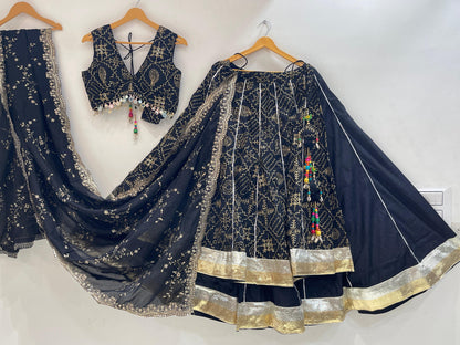 ISHQ VOL - 1 - Simple & Sober Embroidered Vintage Chaniya Choli - My Store