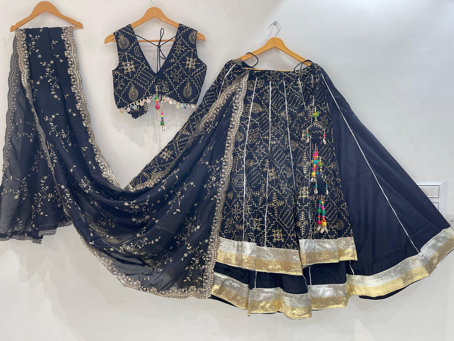 ISHQ VOL - 1 - Simple & Sober Embroidered Vintage Chaniya Choli - My Store