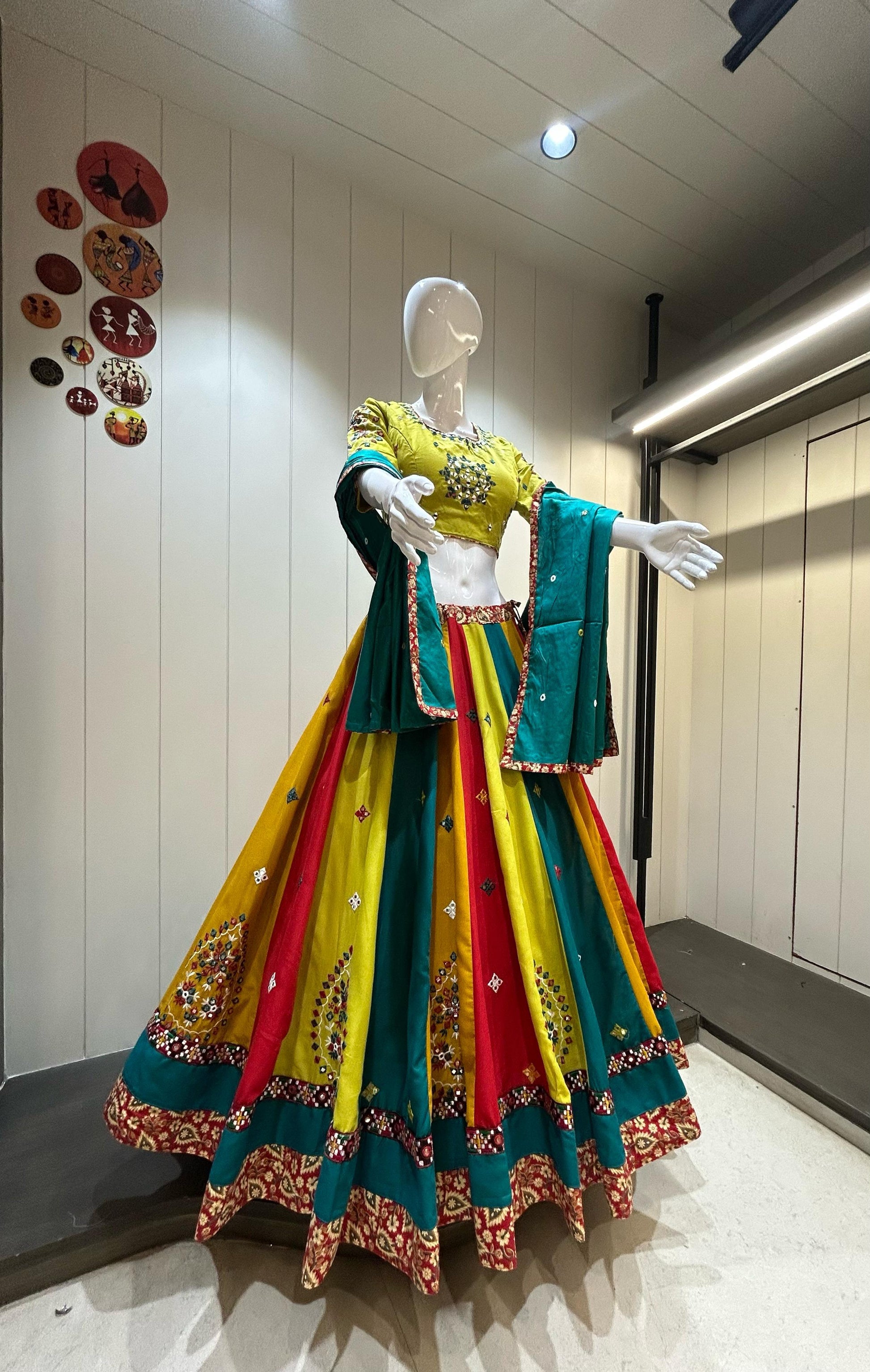 BRAHMAND VOL - 1 - Pure jaam cotton multi kali Chaniya choli - My Store