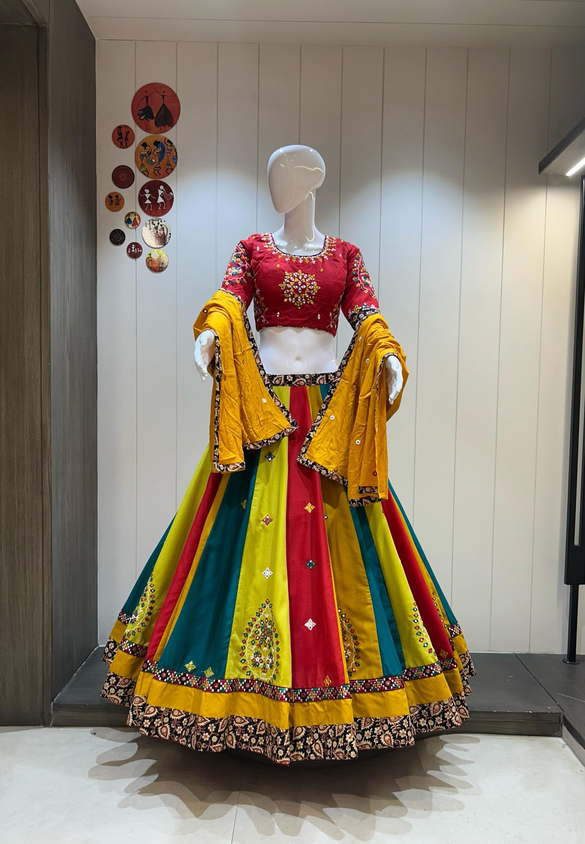 BRAHMAND VOL - 1 - Pure jaam cotton multi kali Chaniya choli - My Store
