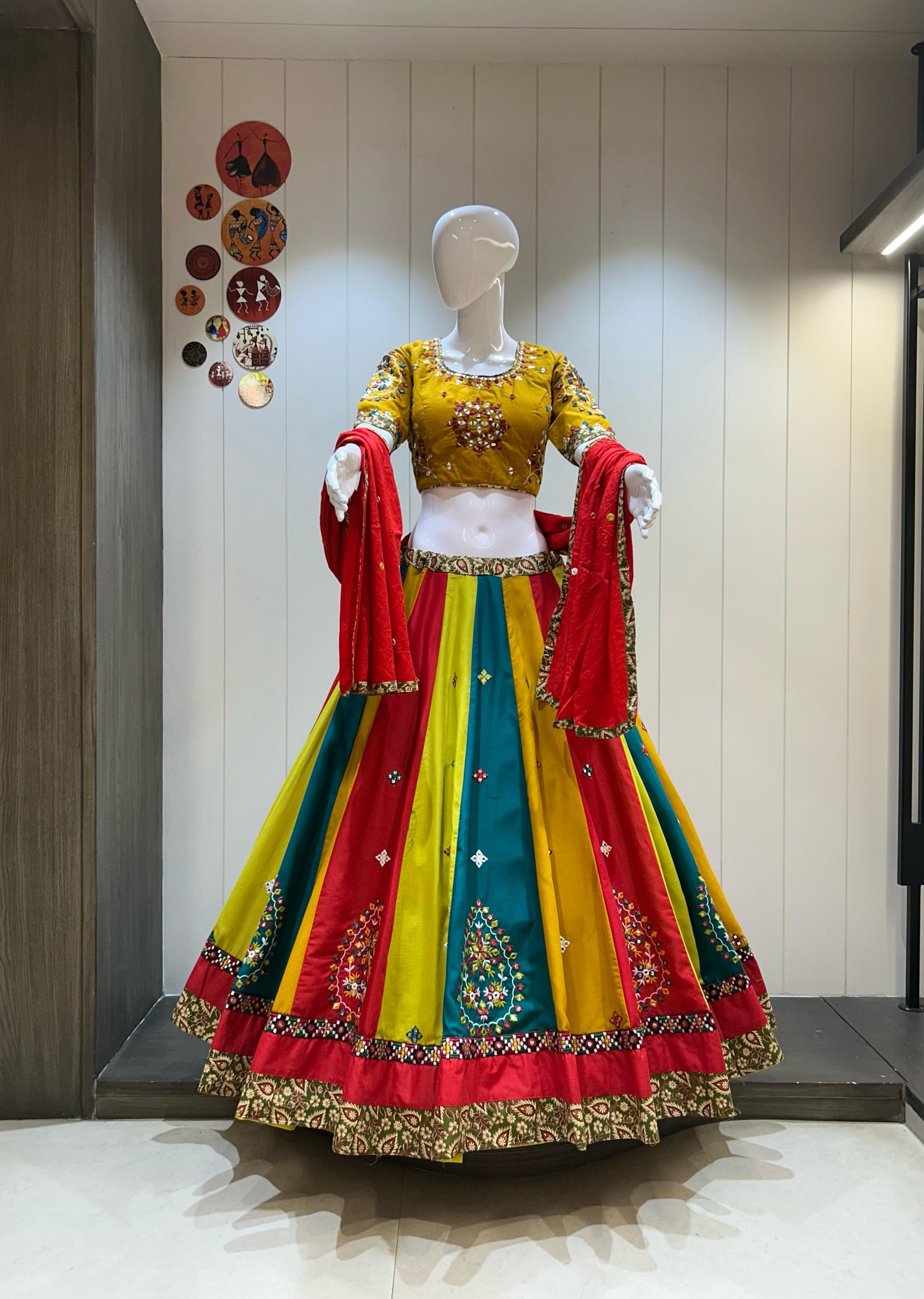 BRAHMAND VOL - 1 - Pure jaam cotton multi kali Chaniya choli - My Store