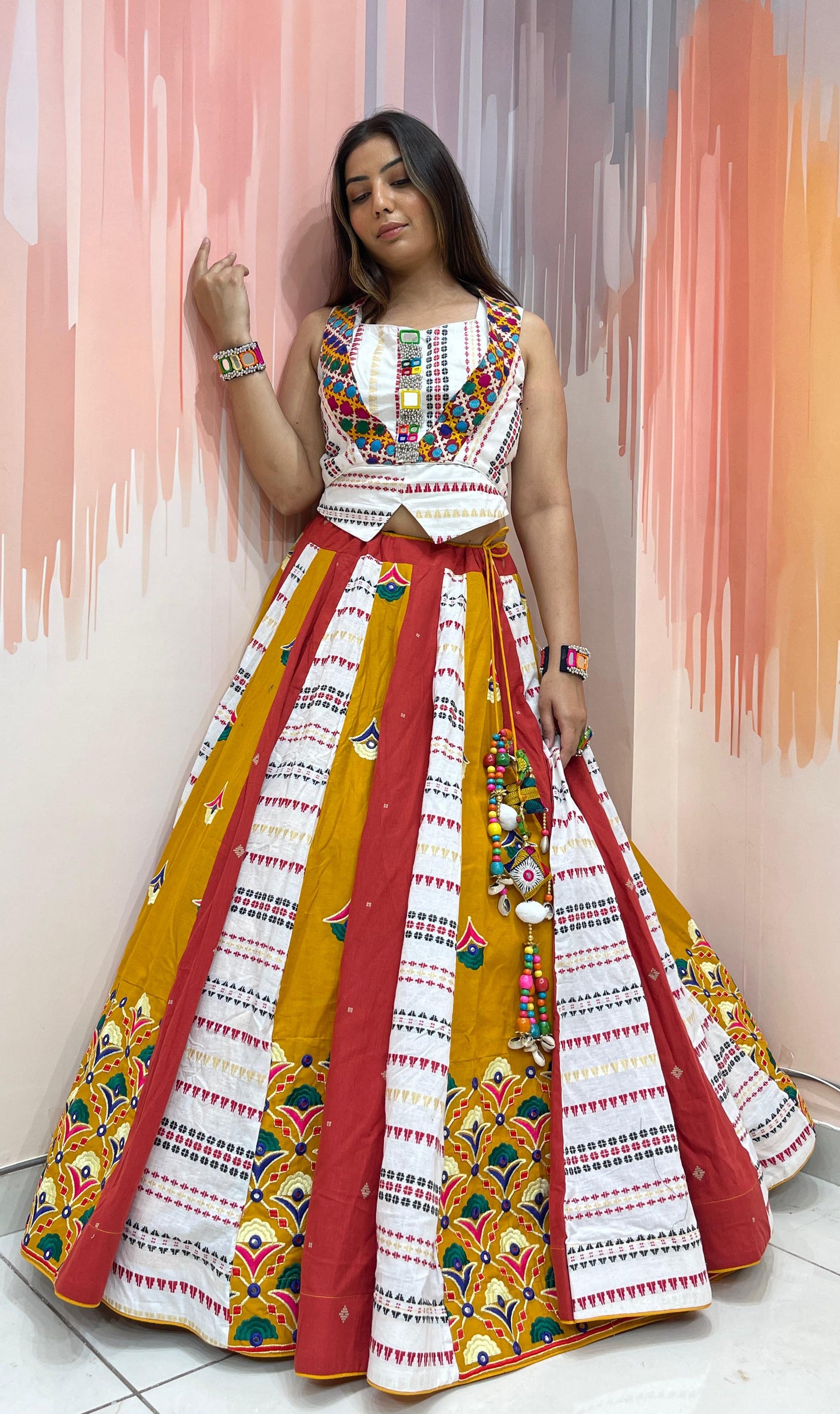 PEHRAN VOL - 1 - Simple & Sober Mal Cotton & embroidery with mirror work Chaniya Choli - My Store