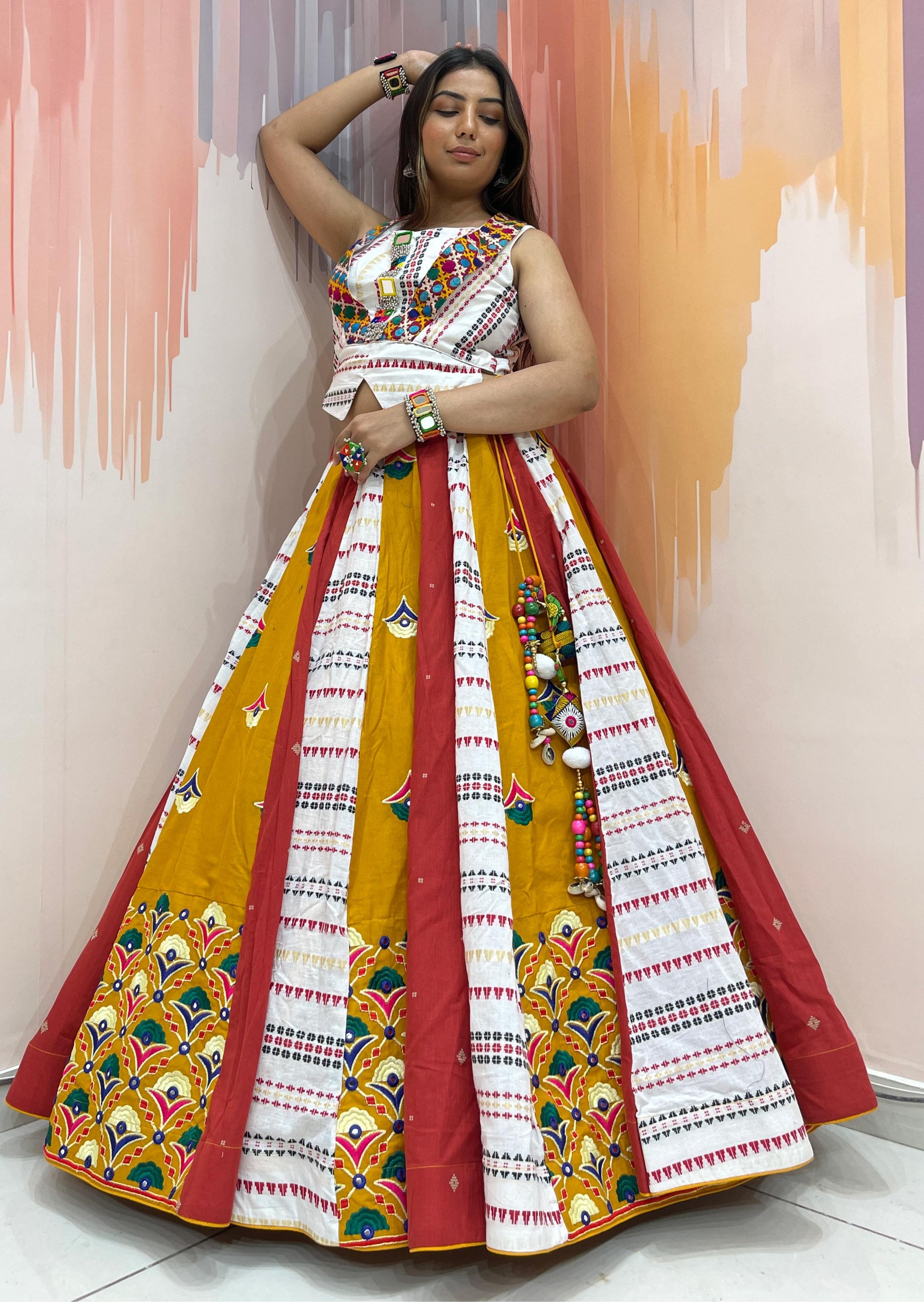 PEHRAN VOL - 1 - Simple & Sober Mal Cotton & embroidery with mirror work Chaniya Choli - My Store