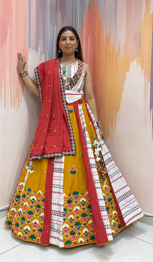 PEHRAN VOL - 1 - Simple & Sober Mal Cotton & embroidery with mirror work Chaniya Choli - My Store