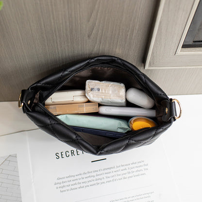 Small Messenger Bag For Women Trend Lingge Embroidery Female Shoulder Bags Fashion Chain Ladies Crossbody Purse - My Store