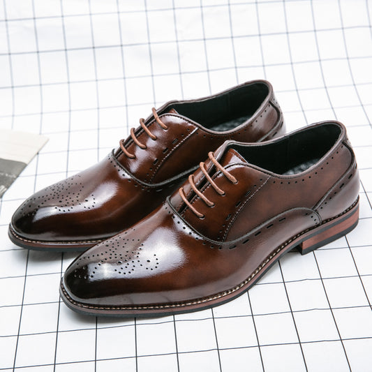 Fashion Men's Business Formal Wear Leather Shoes - My Store