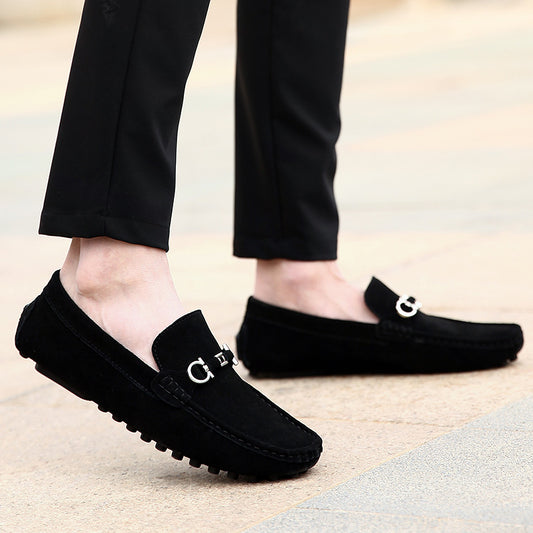 Men's Slip-on Cowhide Business Casual Leather Shoes - My Store