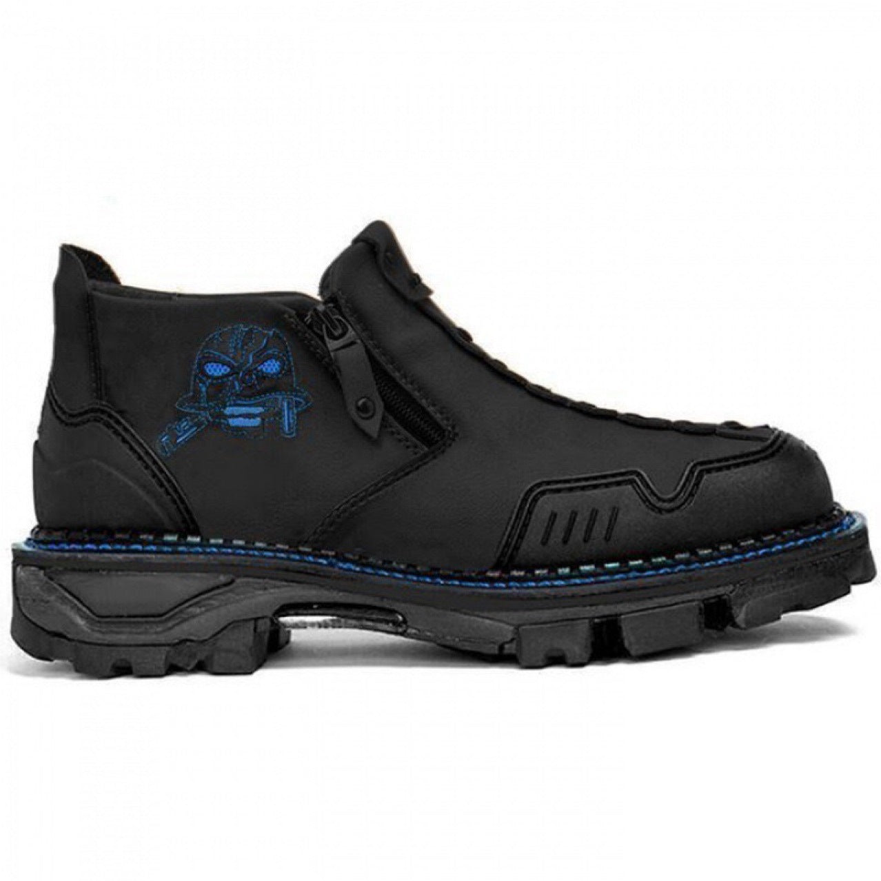 Men's Short Boots Round Toe Large Size Side Zipper Martin Boots - My Store